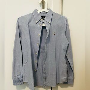 Ralph Lauren Women Light Blue CUSTOM FIT Shirt